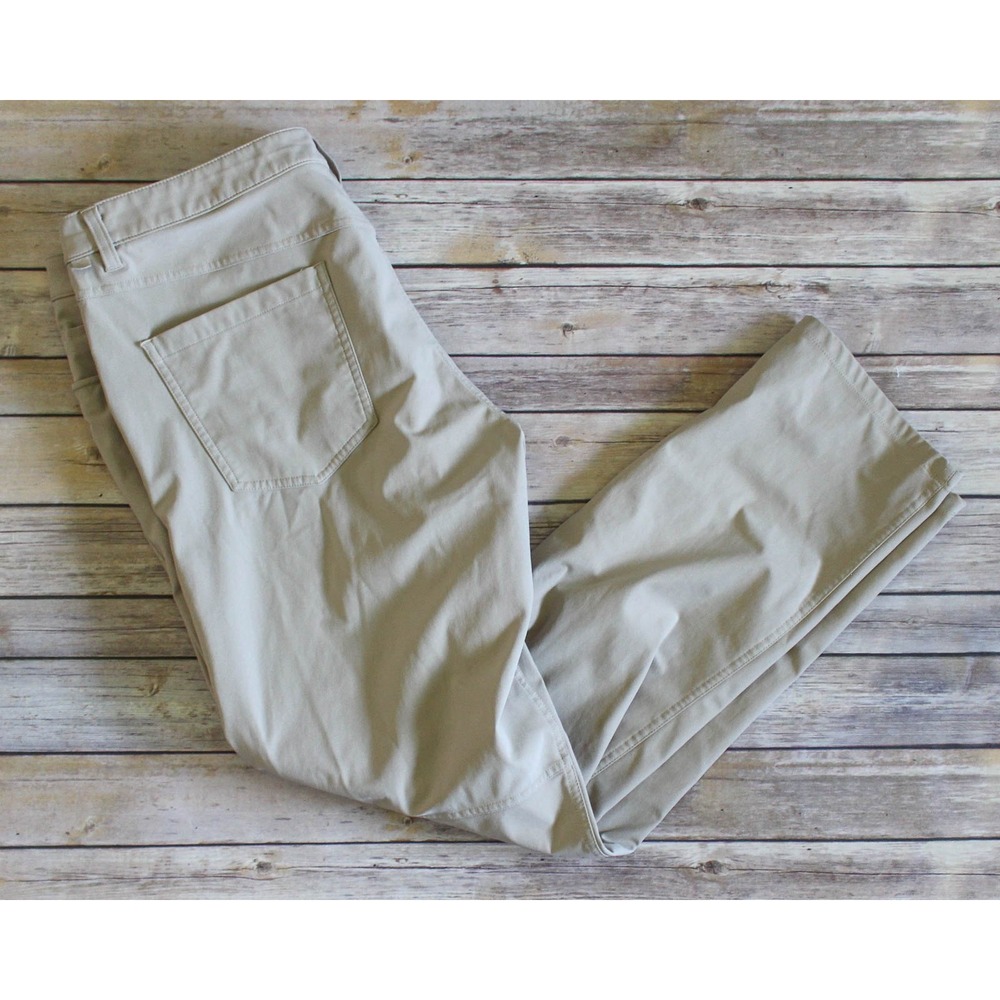 Lululemon Pants Men 38 x 33 Beige Classic Fit 5-Pocket Stretch Warpstreme